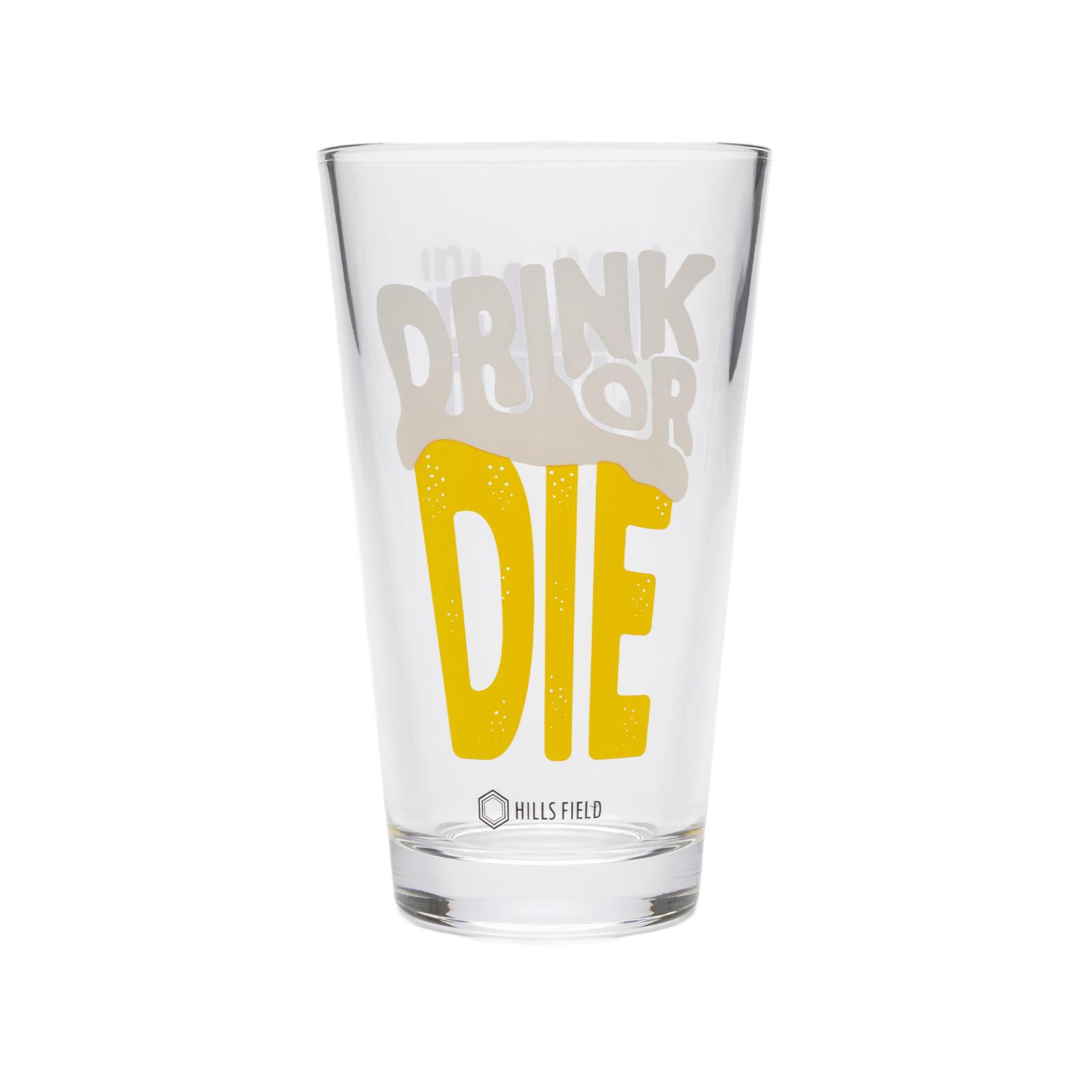 DRINK OR DIE パイントグラス 480ml – HILLS FIELD DRINK OR DIE パイントグラス 480ml – HILLS FIELD
