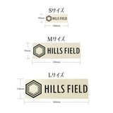 HILLS FIELD ロゴ カッティングステッカー ブラック