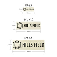 HILLS FIELD ロゴ カッティングステッカー ブラック
