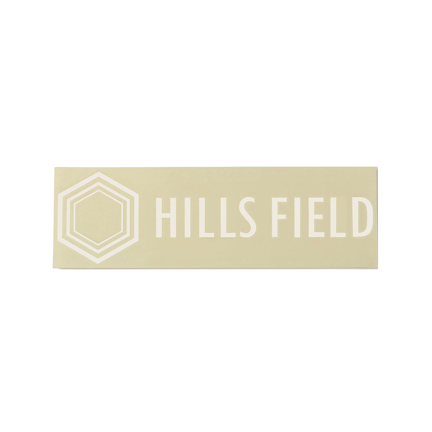 HILLS FIELD ロゴ カッティングステッカー ホワイト