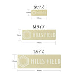 HILLS FIELD ロゴ カッティングステッカー ホワイト