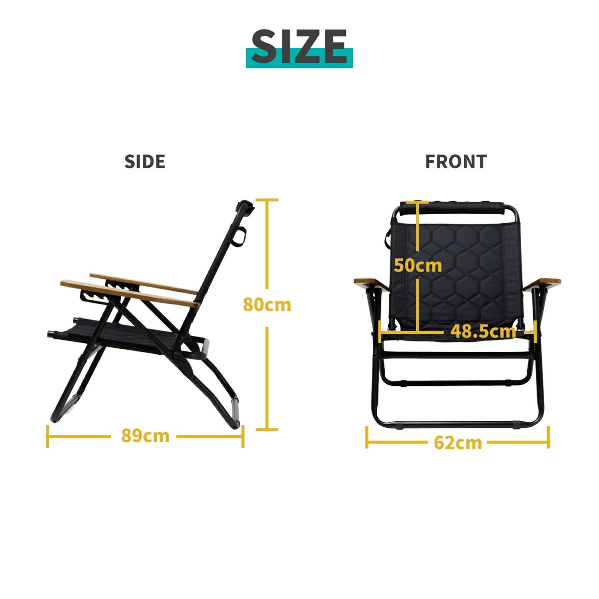 HILLS FILED ヒルズフィールド　リクライニングチェア 耐荷重100kg 4段階リクライニングチェア – HILLS FIELD