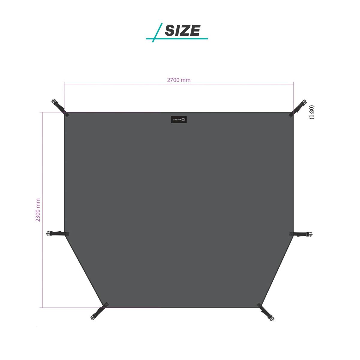 【OVAL TENT専用オプション】インナーテント用グランドシート