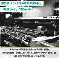 世界3大ウール地で作られた尾州ウールブランケット The Blanket ザ・ブランケット 200 x 150cm MIYABI柄