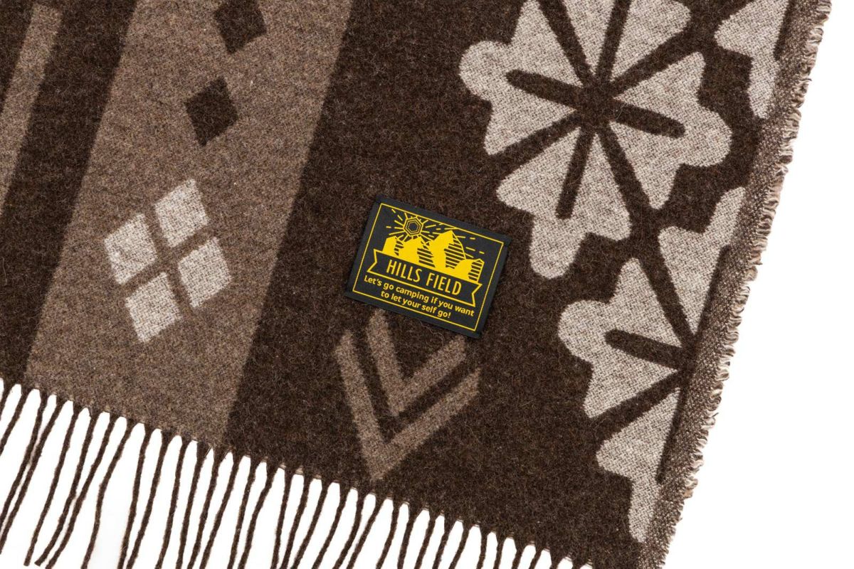 世界3大ウール地で作られた尾州ウールブランケット The Blanket ザ・ブランケット 200 x 150cm YAMATO柄