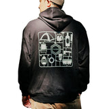 FIELD IN PARTS HOODIE フーディ ブラック