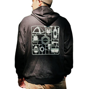 FIELD IN PARTS HOODIE フーディ ブラック