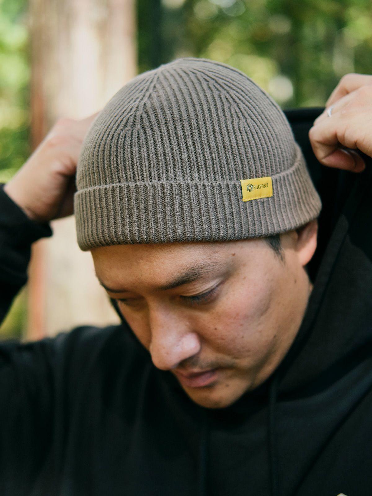 HILLS FIELD KNIT CAP ニットキャップ カーキ