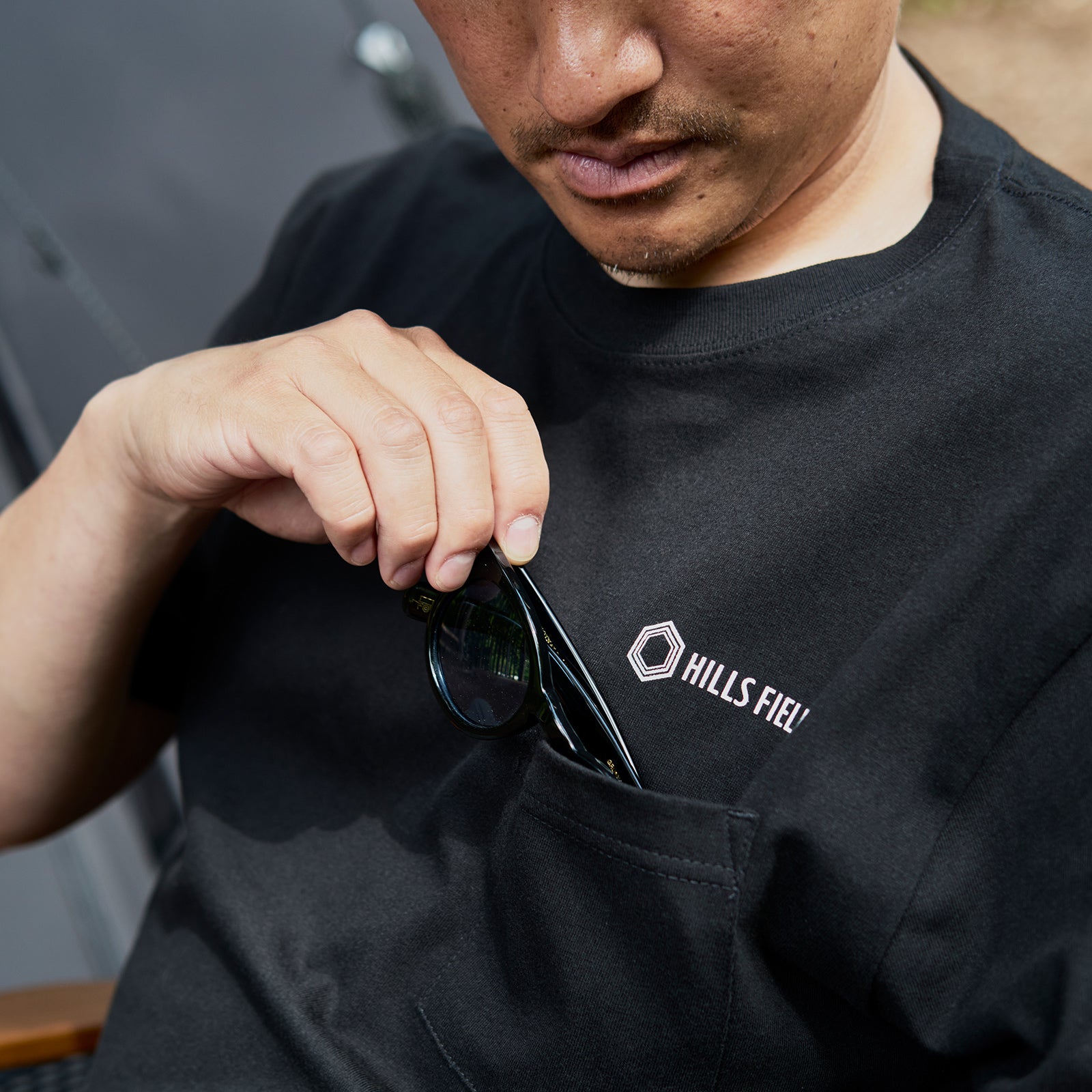 BASIC LOGO POCKET T-Shirt ブラック