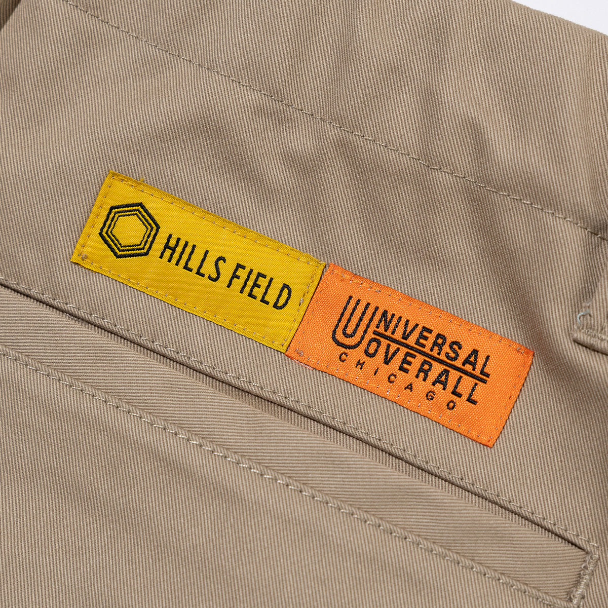 UNIVERSAL OVERALL × HILLS FIELD CAMP ADDICTIVE TUCK TAPERD ベージュ
