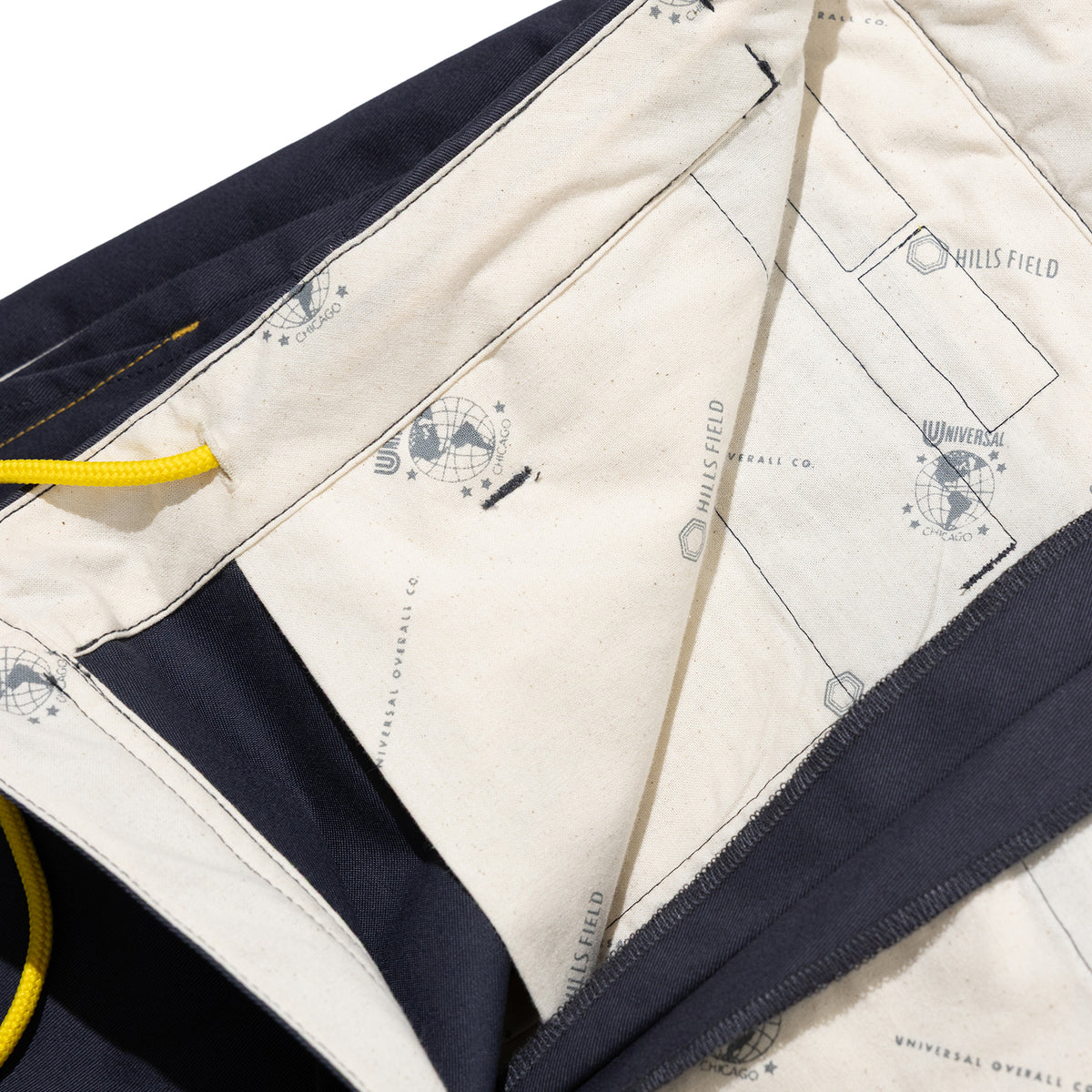 UNIVERSAL OVERALL × HILLS FIELD CAMP ADDICTIVE TUCK TAPERD チャコール