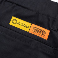 UNIVERSAL OVERALL × HILLS FIELD CAMP ADDICTIVE TUCK TAPERD ブラック