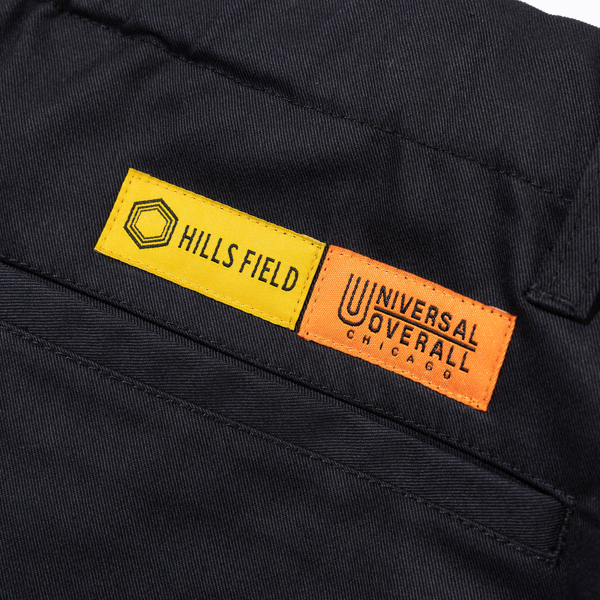 UNIVERSAL OVERALL × HILLS FIELD CAMP ADDICTIVE TUCK TAPERD ブラック