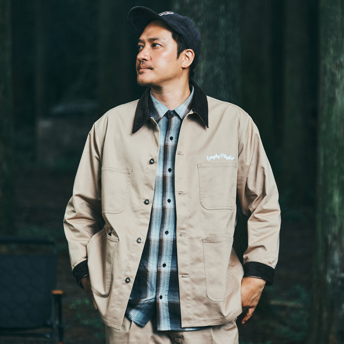UNIVERSAL OVERALL × HILLS FIELD CAMPERS COVERALL ベージュ