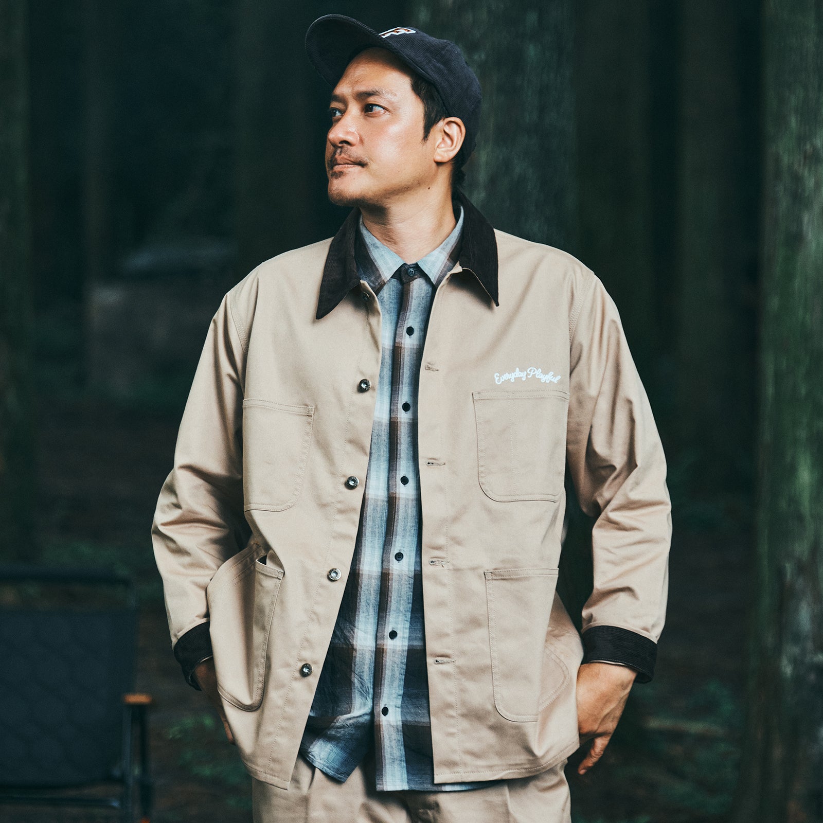 UNIVERSAL OVERALL × HILLS FIELD CAMPERS COVERALL ベージュ