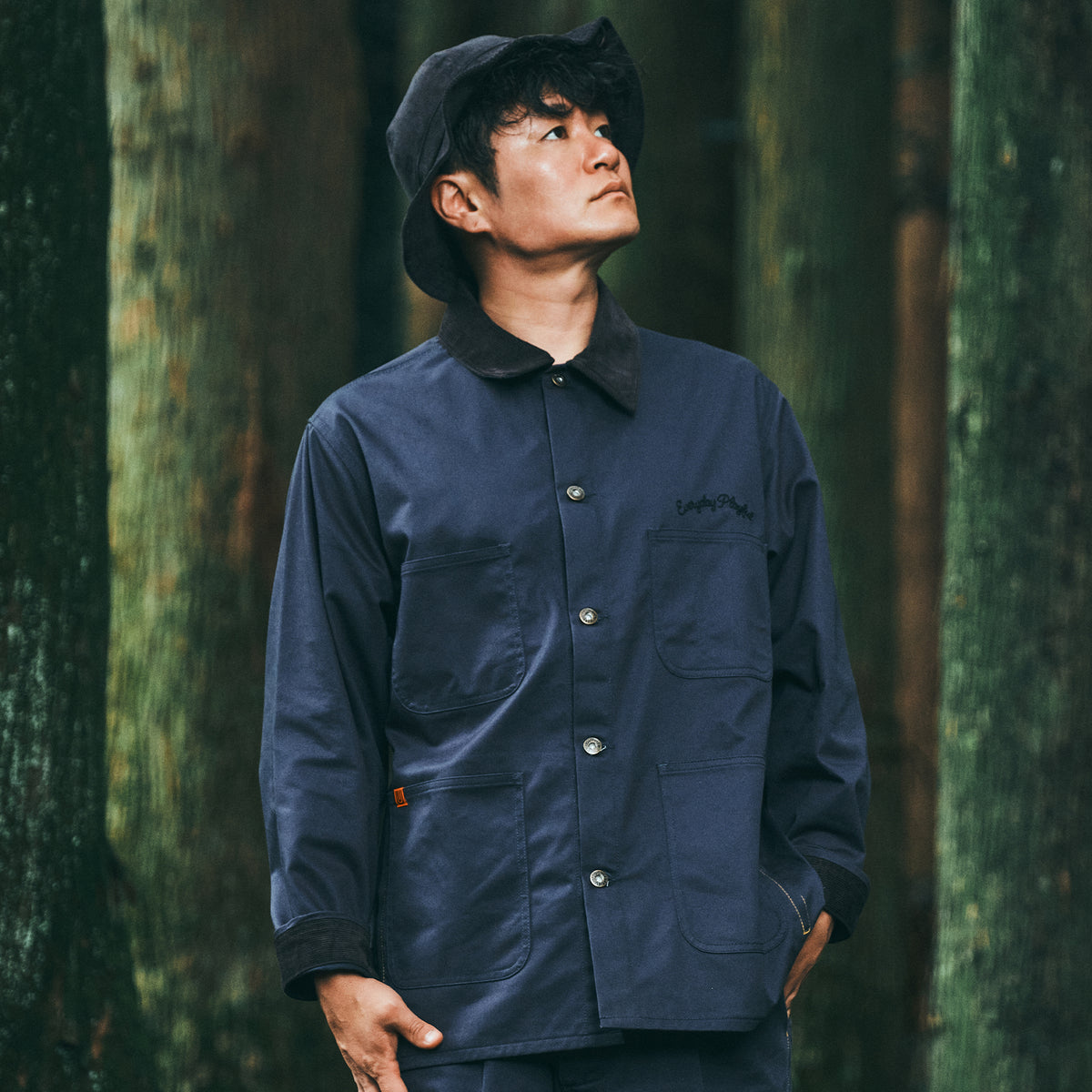 UNIVERSAL OVERALL × HILLS FIELD CAMPERS COVERALL チャコール