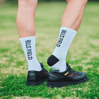 HILLS FIELD DEODORANT LOGO SOCKS ホワイト
