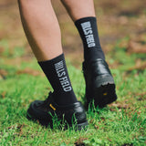 HILLS FIELD DEODORANT LOGO SOCKS ブラック