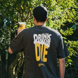 DRINK OR DIE T-Shirt ドリンクオアダイ Tシャツ チャコール