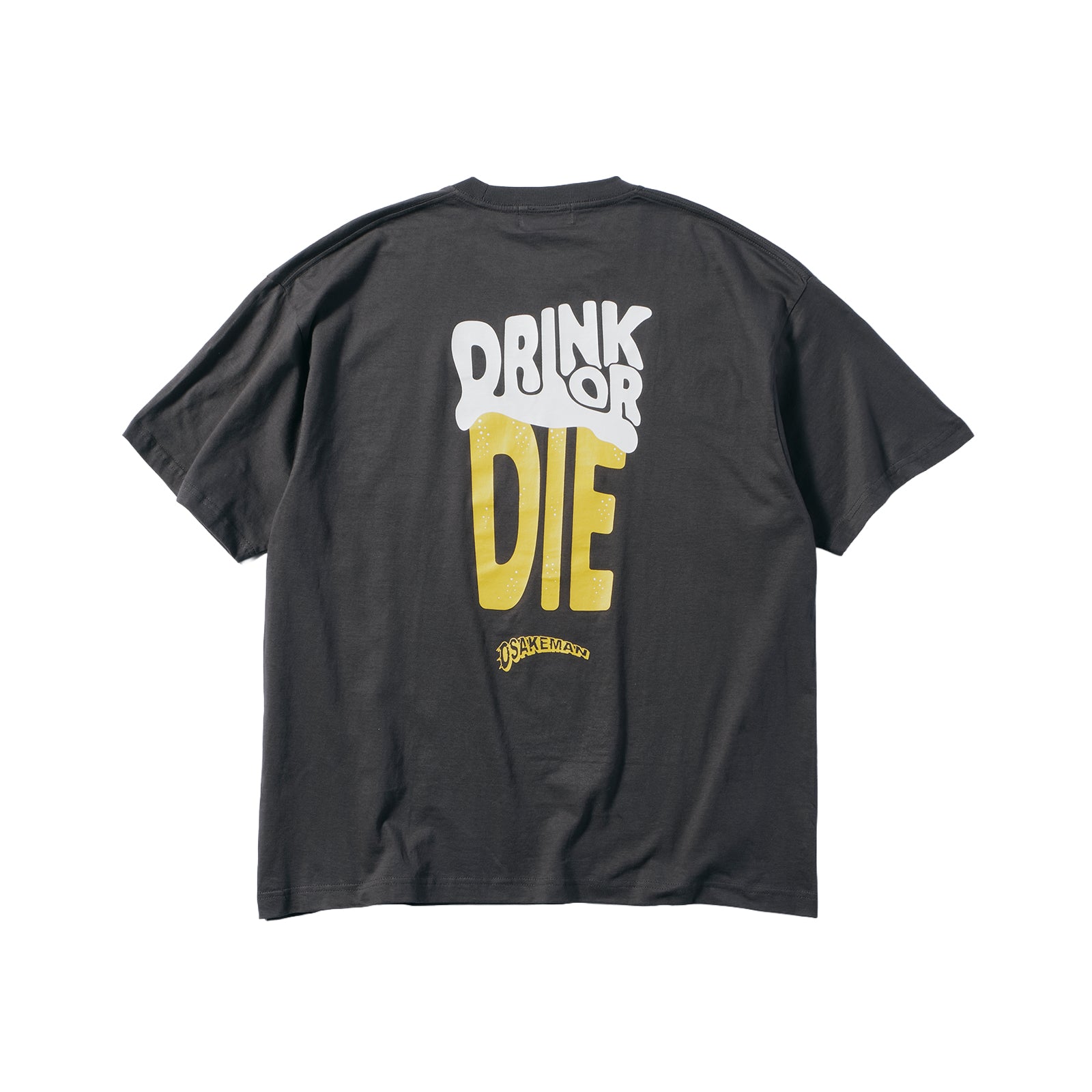 DRINK OR DIE T-Shirt ドリンクオアダイ Tシャツ チャコール