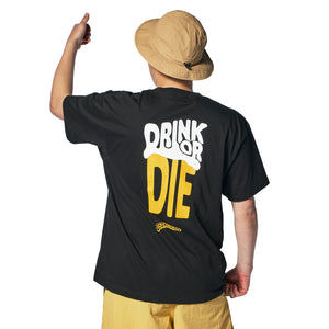 DRINK OR DIE T-Shirt ドリンクオアダイ Tシャツ ブラック