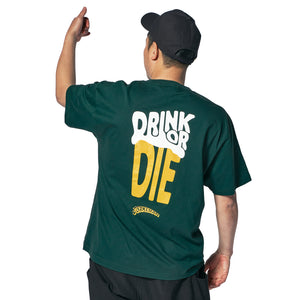DRINK OR DIE T-Shirt ドリンクオアダイ Tシャツ グリーン