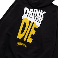 DRINK OR DIE HOODIE ブラック