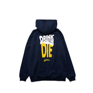 DRINK OR DIE HOODIE ネイビー