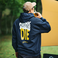 DRINK OR DIE HOODIE ネイビー