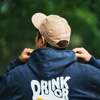 DRINK OR DIE HOODIE ネイビー