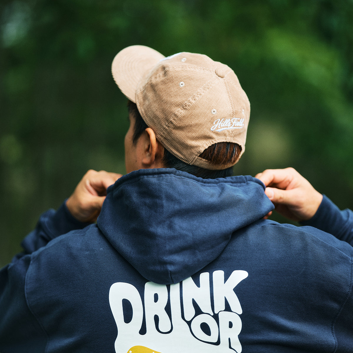 DRINK OR DIE HOODIE ネイビー