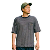 FIELD BORDER BIG POCKET T-SHIRT ブラック