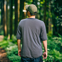 FIELD BORDER BIG POCKET T-SHIRT ブラック