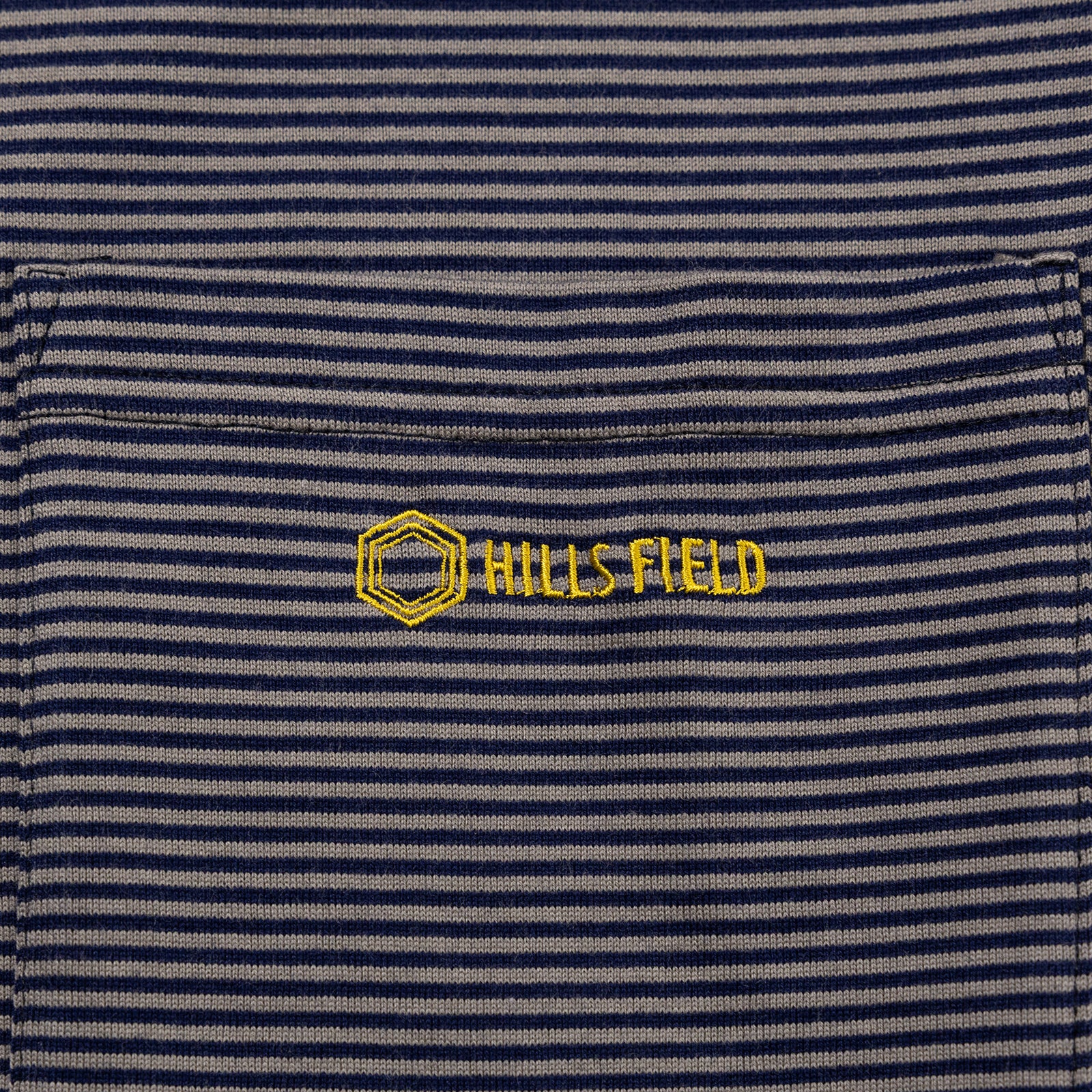 FIELD BORDER BIG POCKET T-SHIRT ブラック