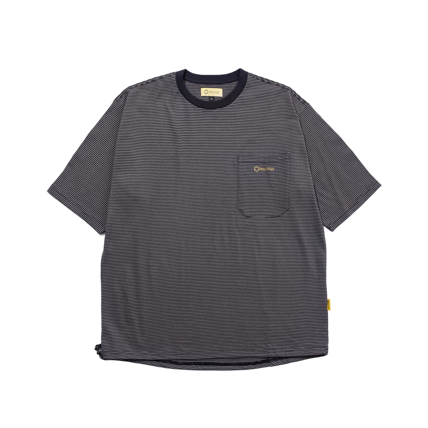 FIELD BORDER BIG POCKET T-SHIRT ブラック