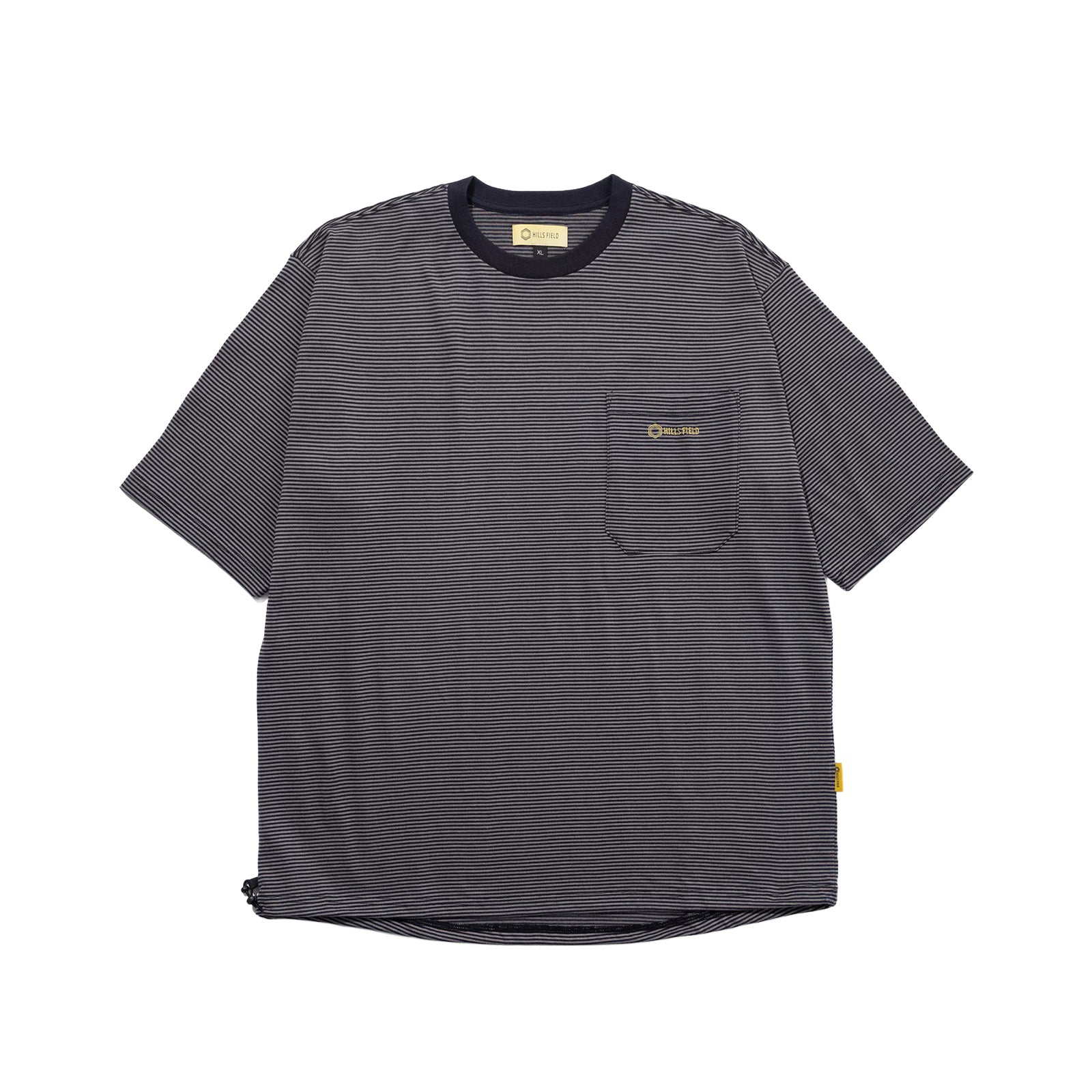 FIELD BORDER BIG POCKET T-SHIRT ブラック
