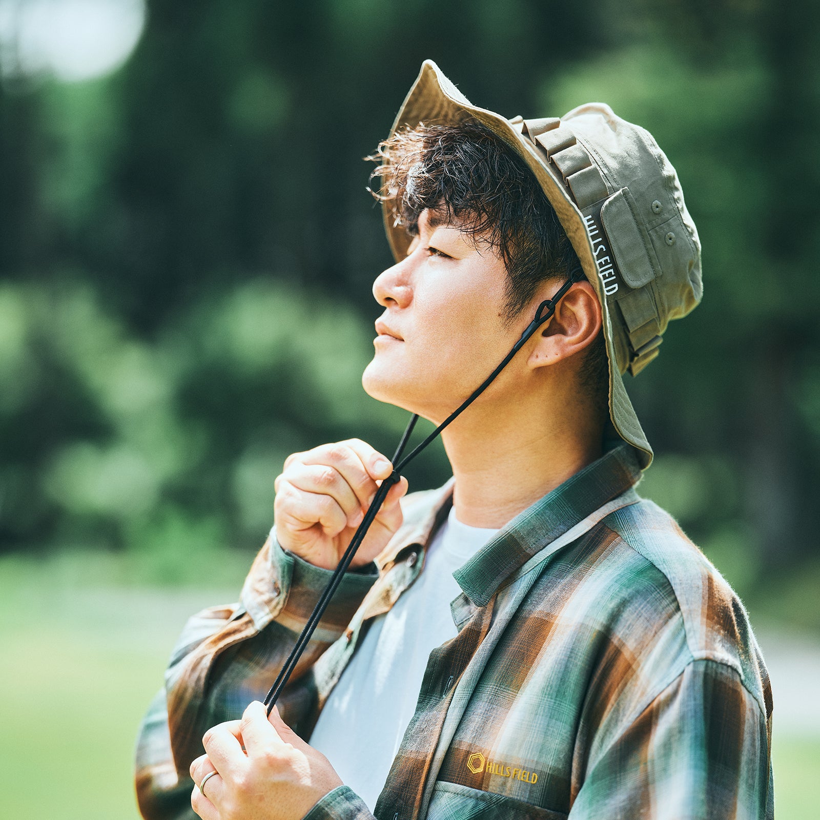 FIELD POCKET SAFARI HAT カーキ