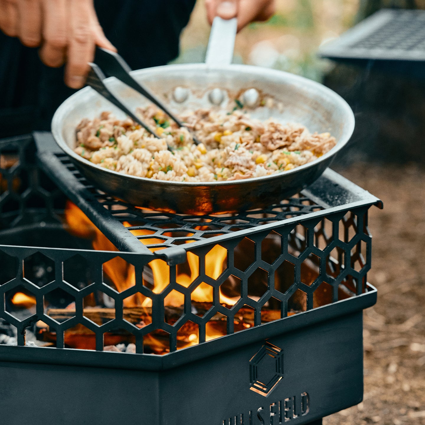 焚き火台フリー座専用ステンレス五徳　-GO to KU改-