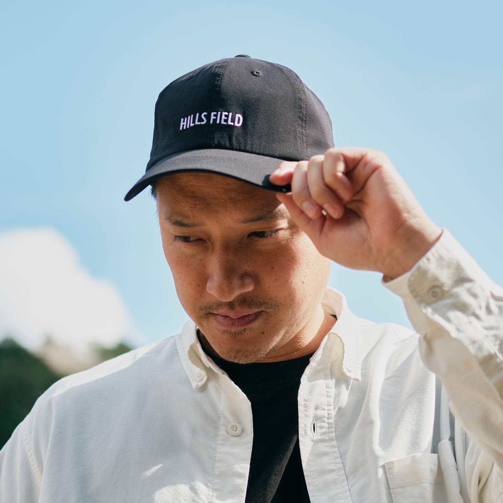 HILLS FIELD BASIC LOGO CAP ブラック