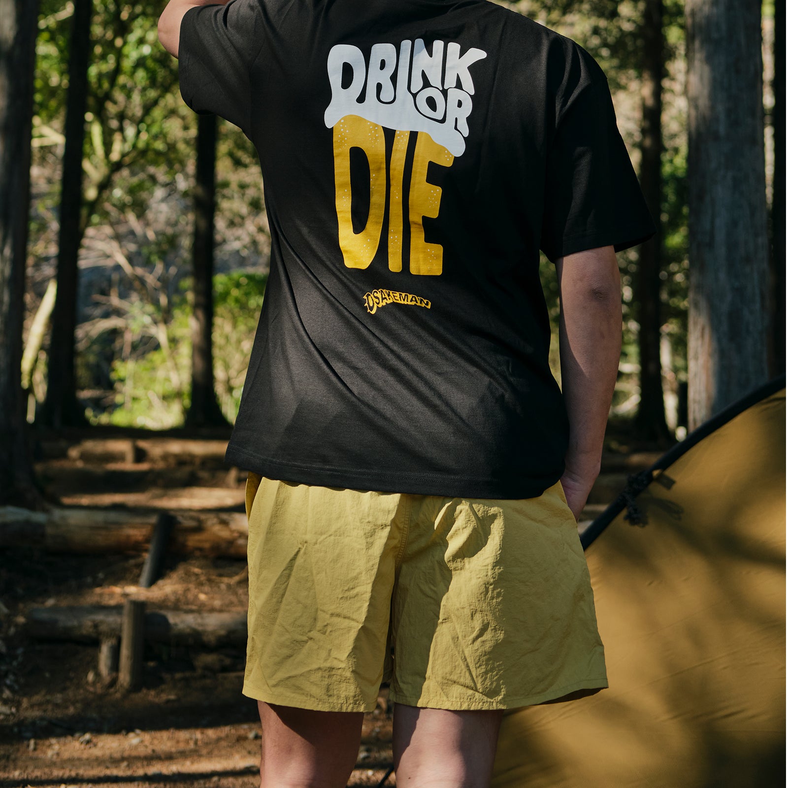 HILLS FIELD LOGO NYLON SHORT PANTS ロゴナイロンショートパンツ イエロー