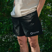 HILLS FIELD LOGO NYLON SHORT PANTS ロゴナイロンショートパンツ ブラック