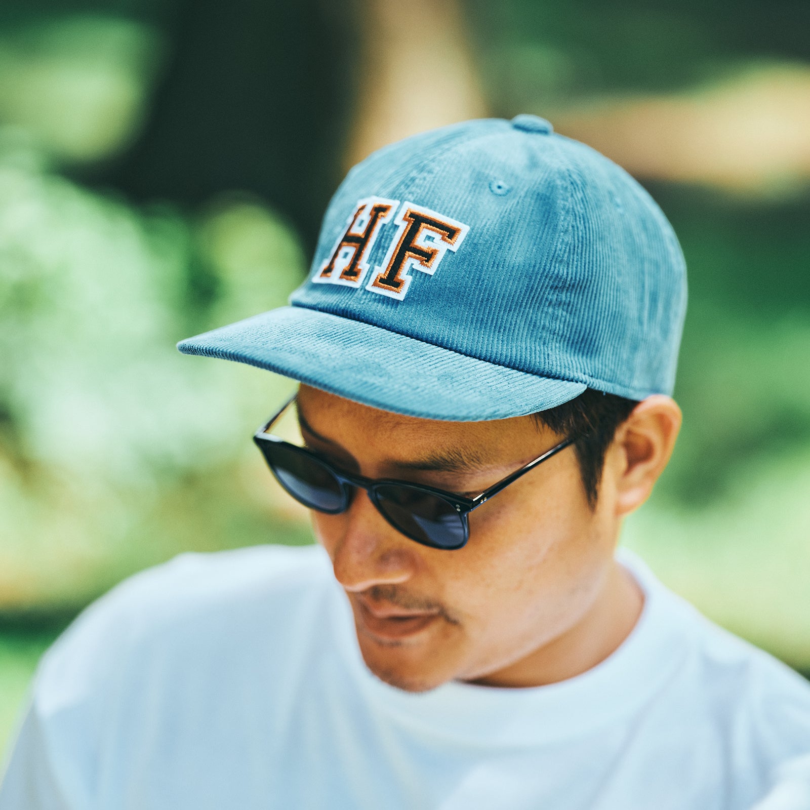 HF WAPPEN CORDUROY CAP ブルー