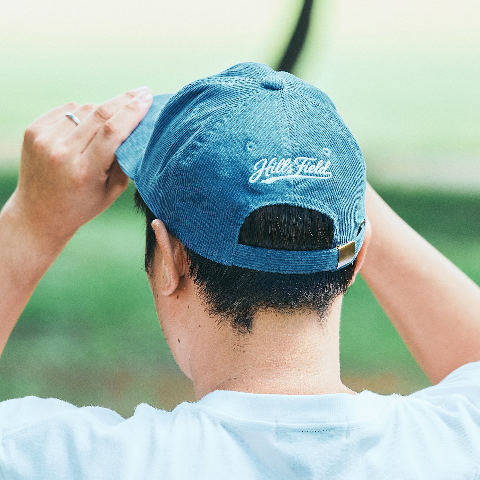 HF WAPPEN CORDUROY CAP ブルー
