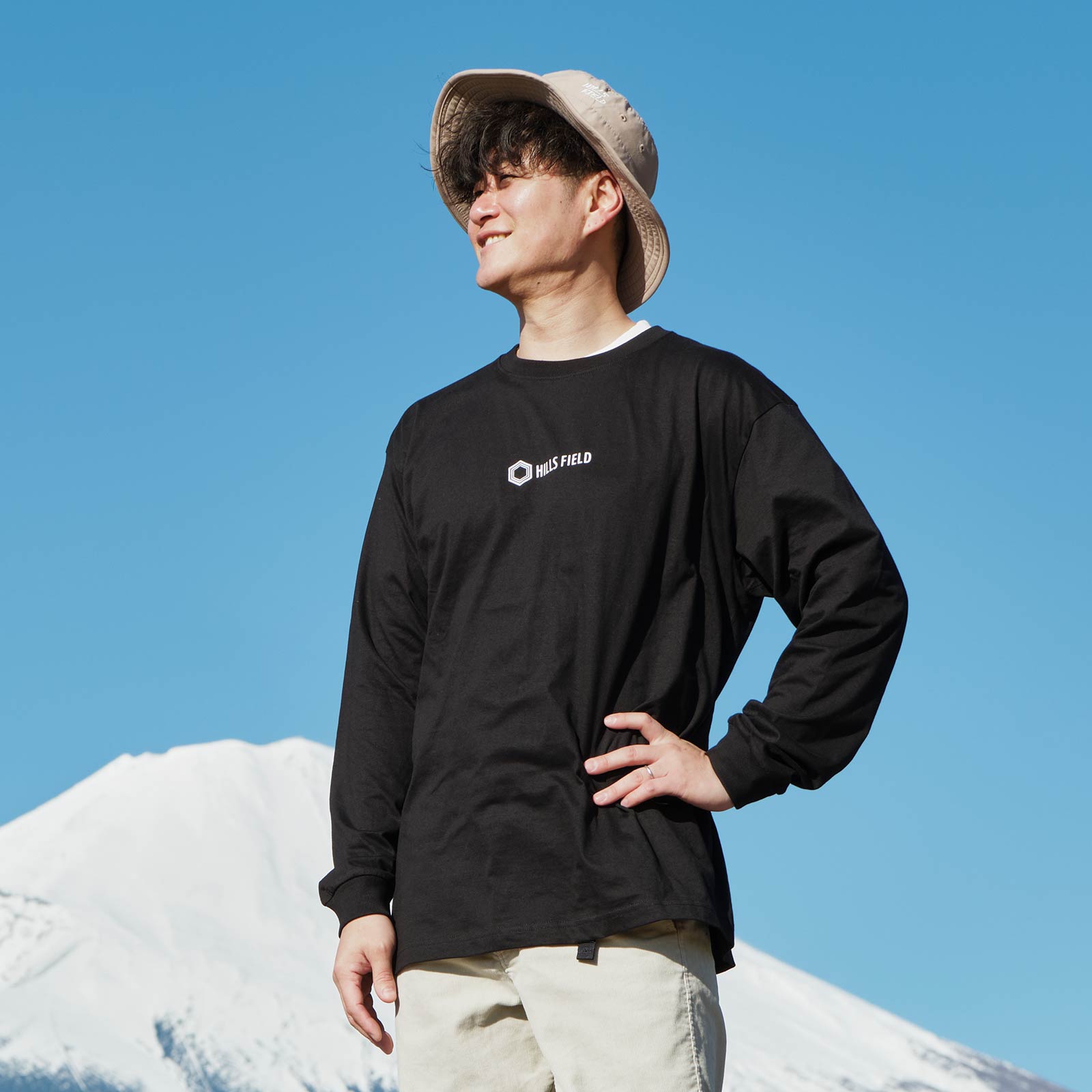 HILLS FIELD LOGO L/S T-Shirt ロゴロングTシャツ