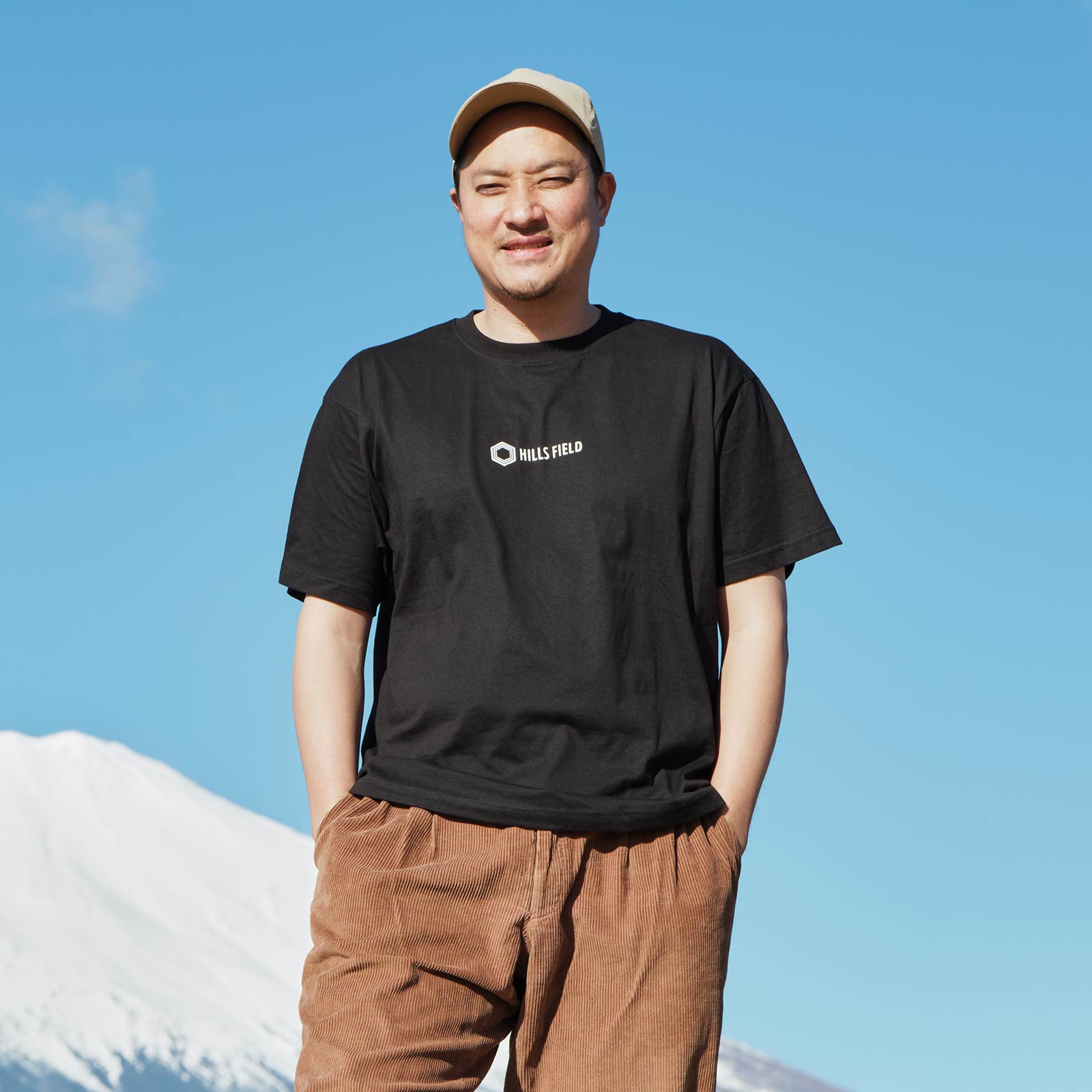 HILLS FIELD LOGO T-Shirt ロゴTシャツ ブラック