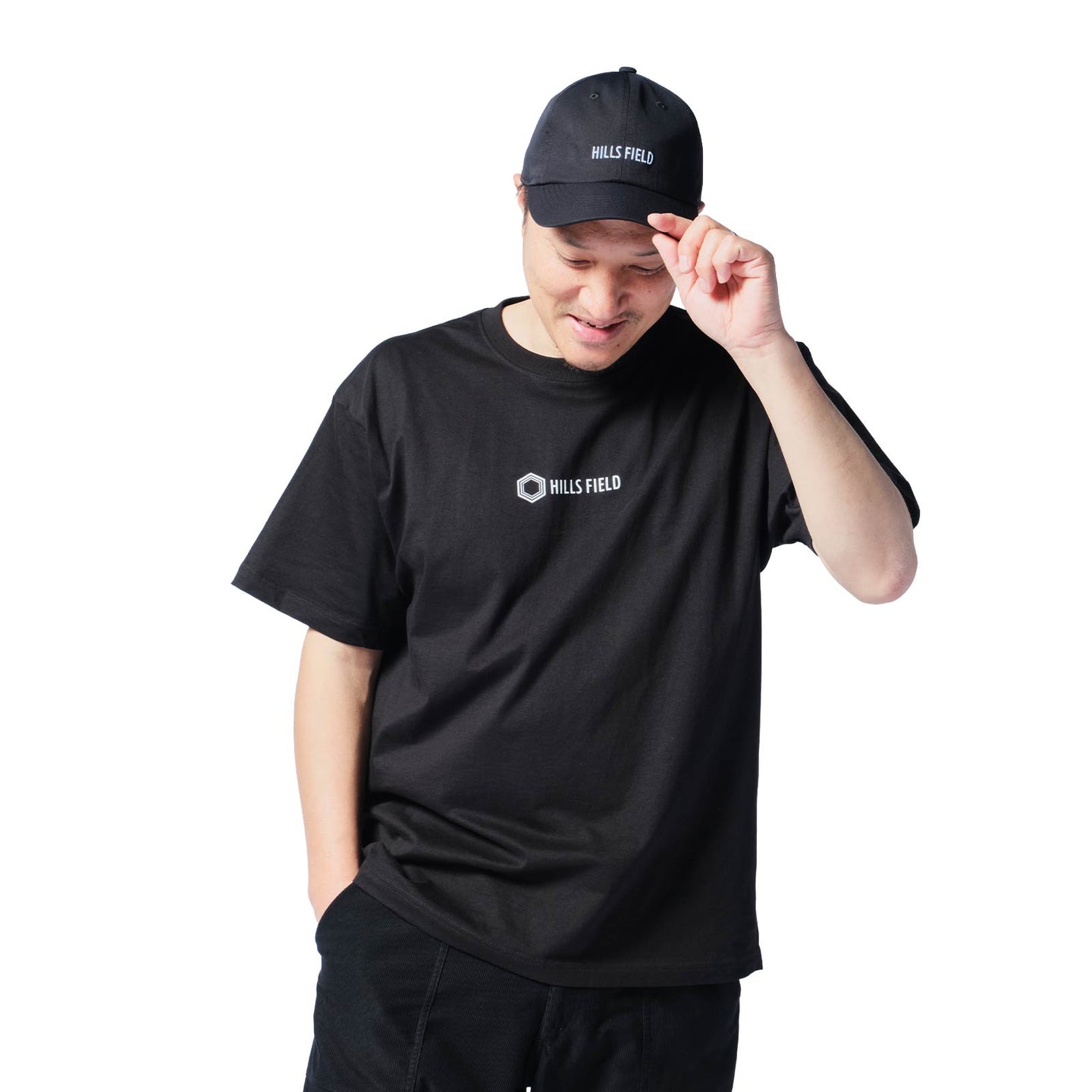 HILLS FIELD LOGO T-Shirt ロゴTシャツ ブラック