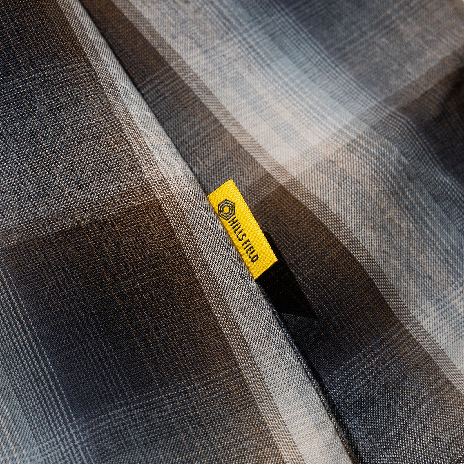OMBRE CHECK FLANNEL SHIRT ブラウン