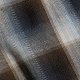 OMBRE CHECK FLANNEL SHIRT ブラウン