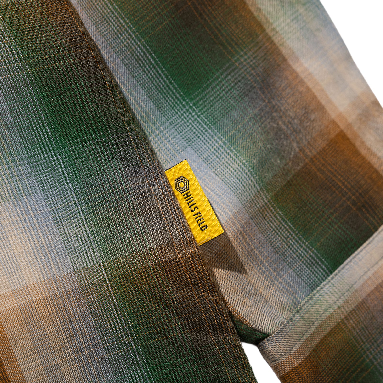OMBRE CHECK FLANNEL SHIRT グリーン