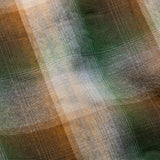 OMBRE CHECK FLANNEL SHIRT グリーン